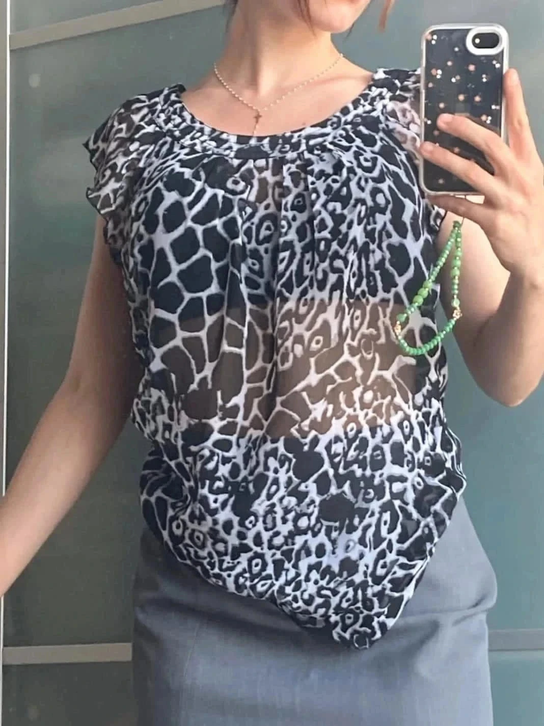 Blusa fluida transparente only 34 – photo 3